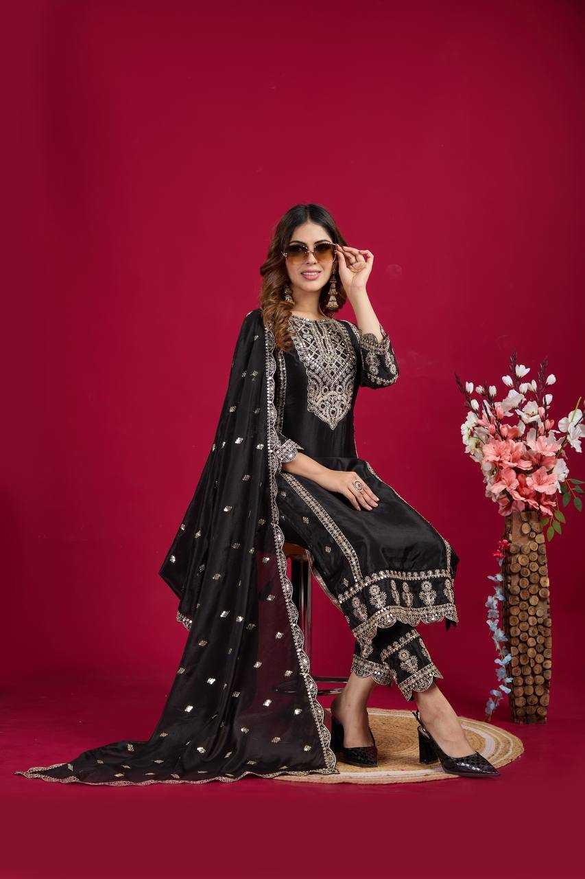 Ynf Chinon Silk KESH499 5001 Suits & Dresses Wholesale Ladies Suits Embroidery Suits Party wear suits Manufacturer