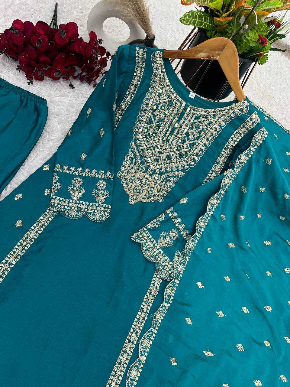 Ynf Chinon Silk KESH499 5001 Suits & Dresses Wholesale Ladies Suits Embroidery Suits Party wear suits Manufacturer