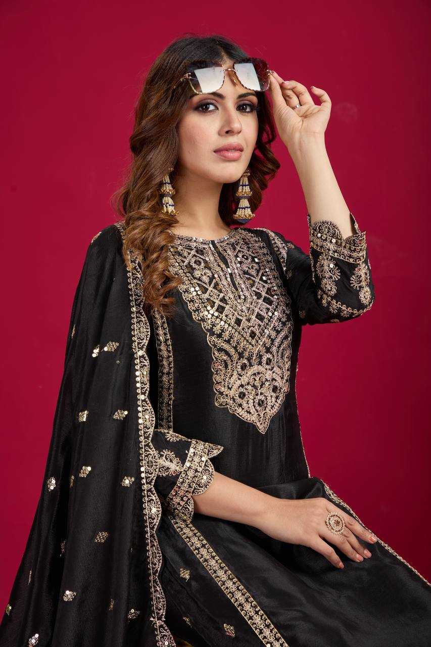 Ynf Chinon Silk KESH499 5001 Suits & Dresses Wholesale Ladies Suits Embroidery Suits Party wear suits Manufacturer