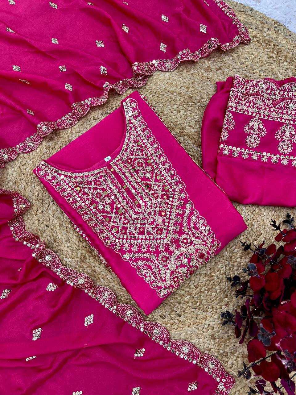 Ynf Chinon Silk KESH499 5001 Suits & Dresses Wholesale Ladies Suits Embroidery Suits Party wear suits Manufacturer