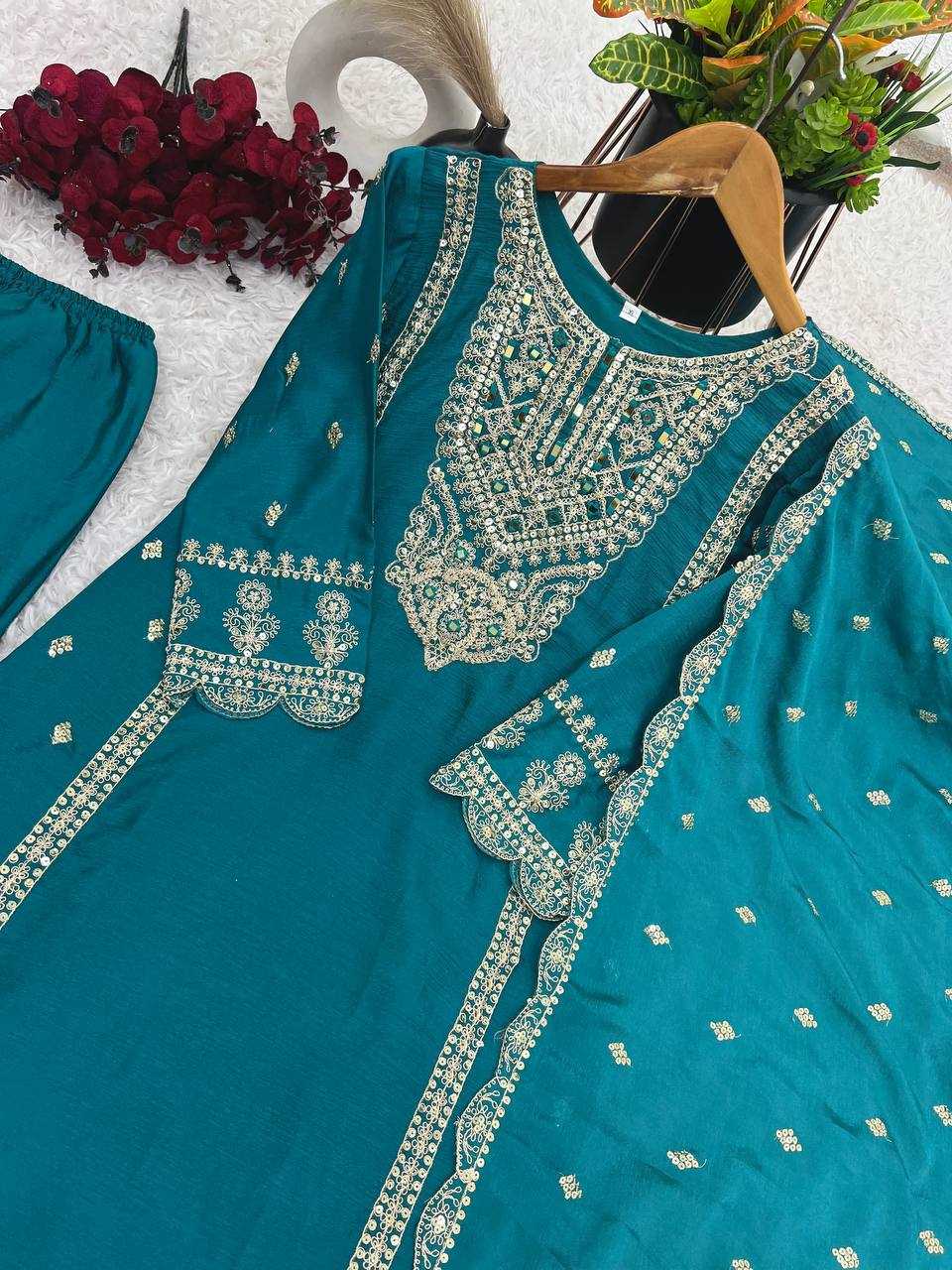 Ynf Chinon Silk KESH499 5001 Suits & Dresses Wholesale Ladies Suits Embroidery Suits Party wear suits Manufacturer