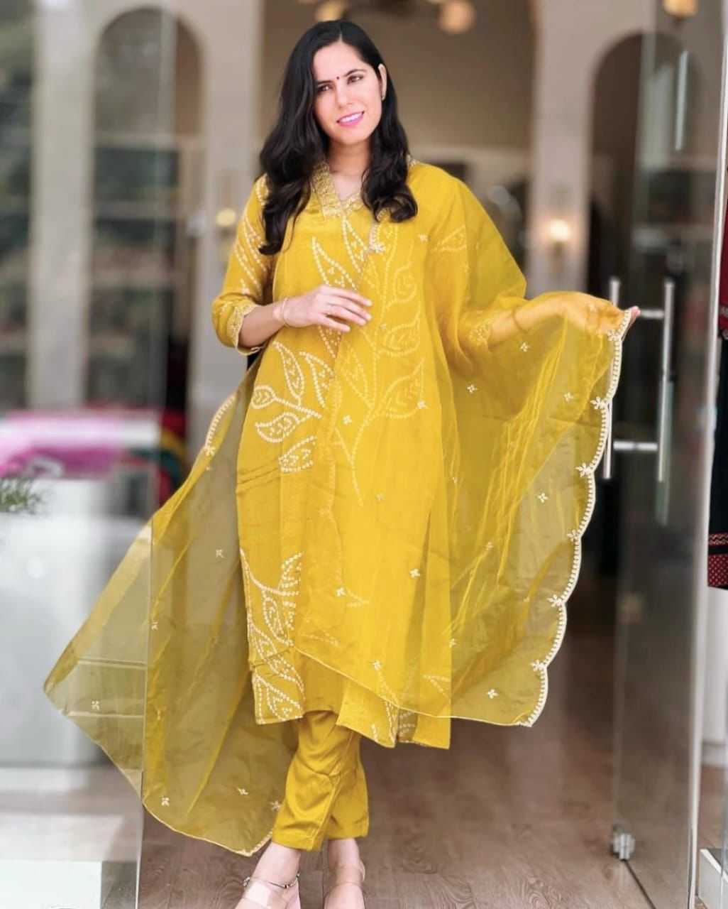 Ynf Chinon Silk KESH502 1005 Kurti Wholesale Printed Kurtis Embroidered Kurtis Silk Kurtis Manufacturer