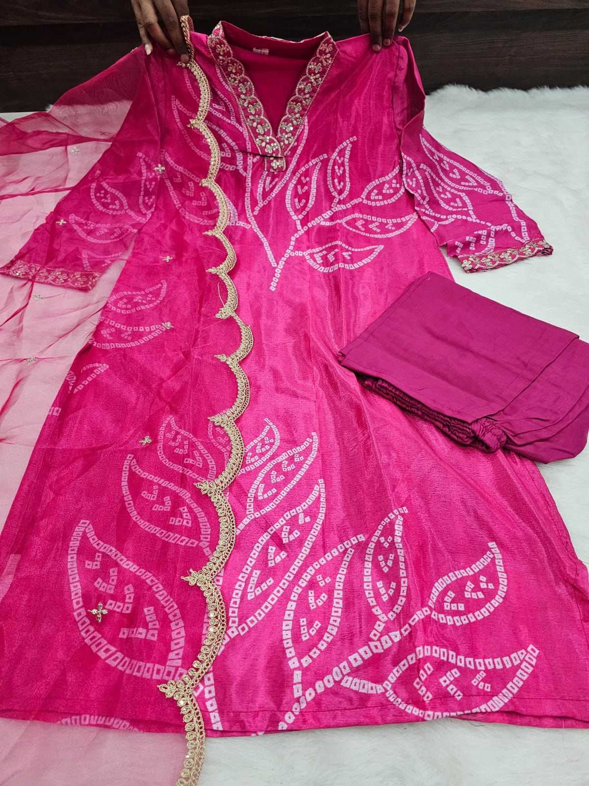 Ynf Chinon Silk KESH502 1005 Kurti Wholesale Printed Kurtis Embroidered Kurtis Silk Kurtis Manufacturer