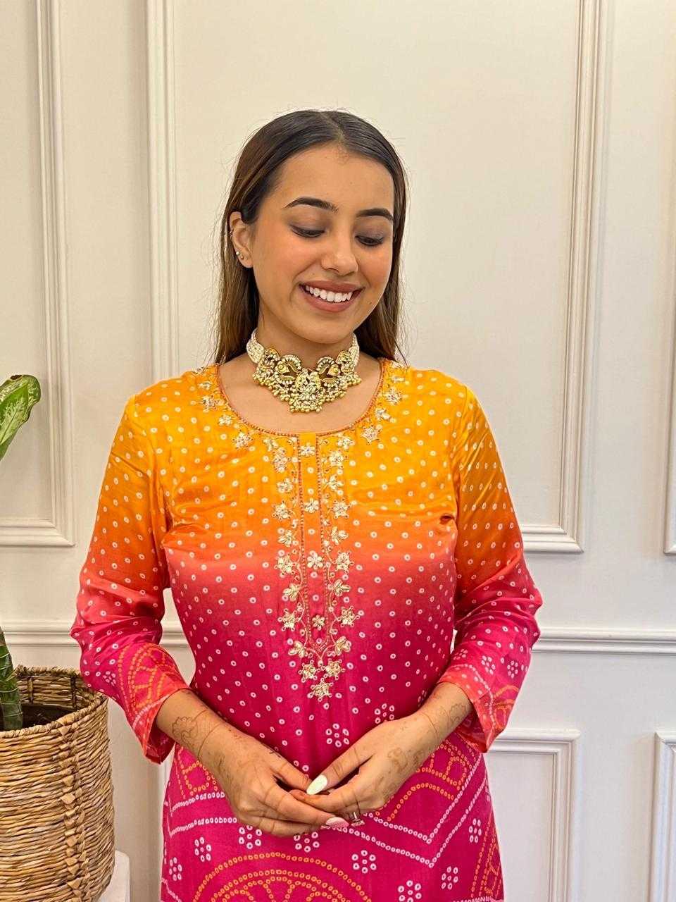 Ynf Chinon Silk KESH502 1011 Kurti Wedding Collections Wholesale Embroidered Kurtis Silk Kurtis Haldi Outfits Manufacturer