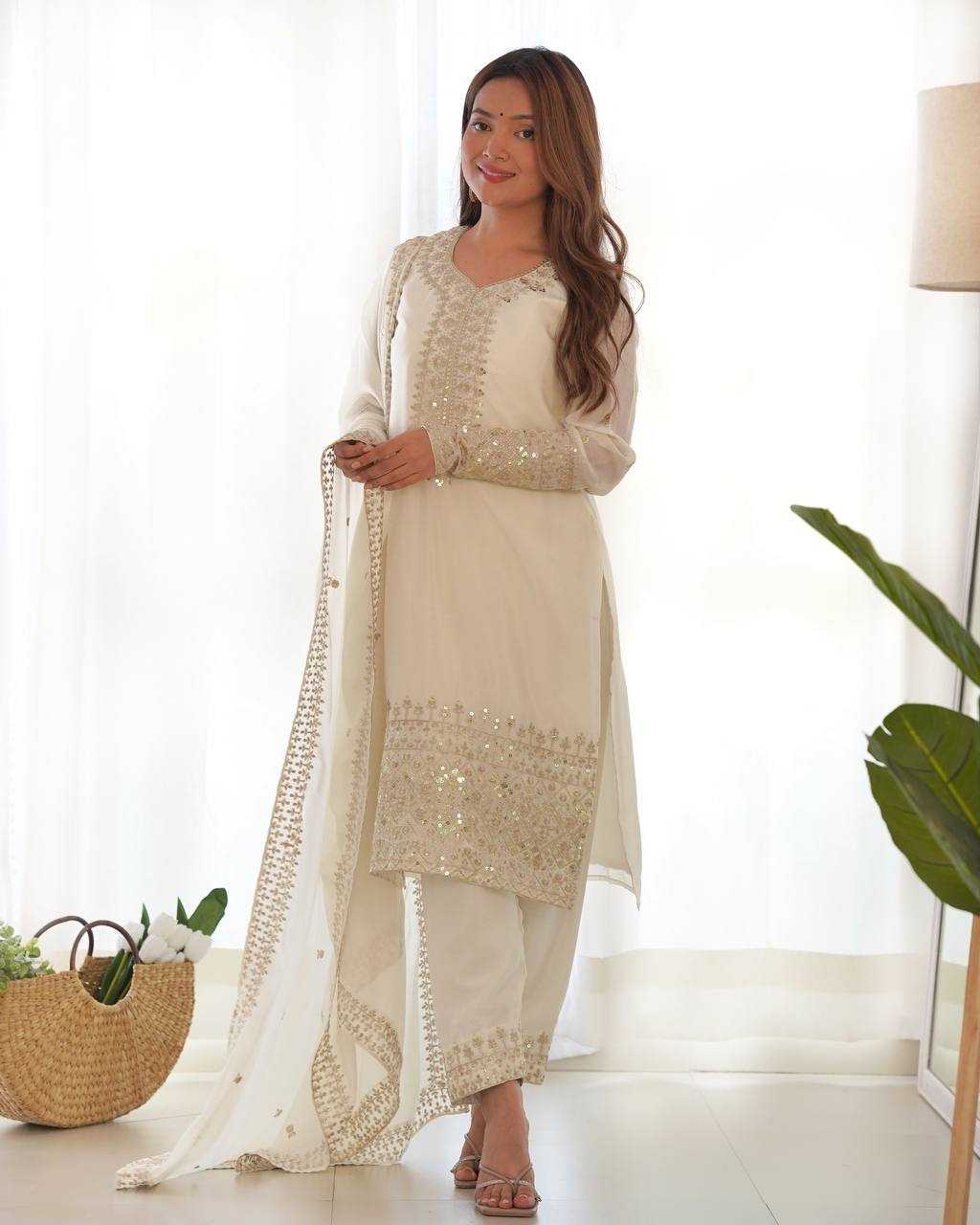 Ynf Chinon Silk KESH504 279 Kurti Wholesale Designer Kurtis Fancy Kurti Embroidered Kurtis Manufacturer