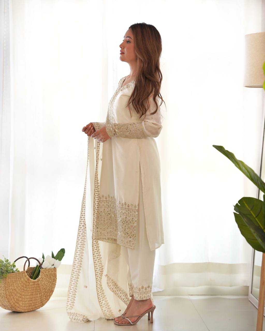 Ynf Chinon Silk KESH504 279 Kurti Wholesale Designer Kurtis Fancy Kurti Embroidered Kurtis Manufacturer