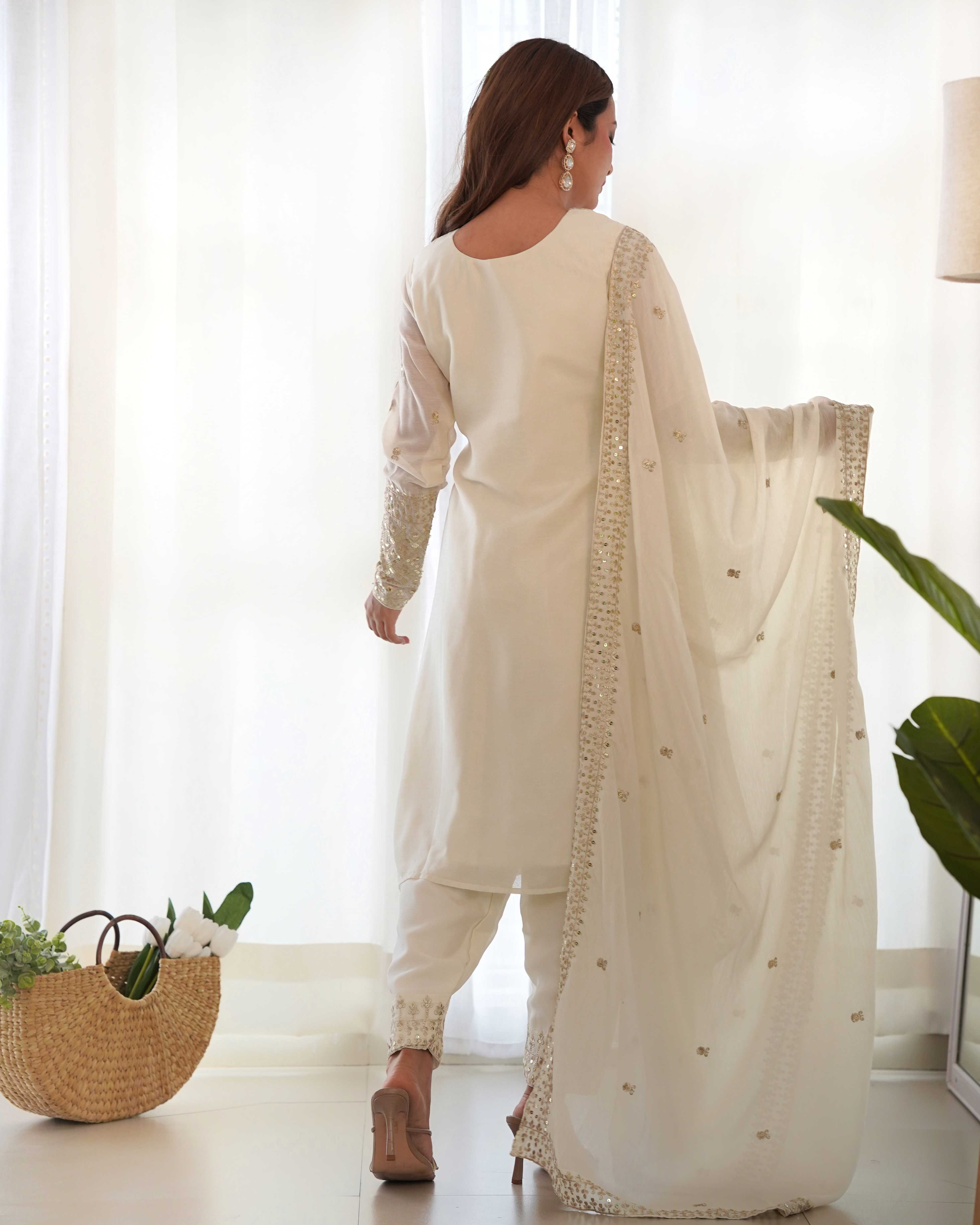 Ynf Chinon Silk KESH504 279 Kurti Wholesale Designer Kurtis Fancy Kurti Embroidered Kurtis Manufacturer
