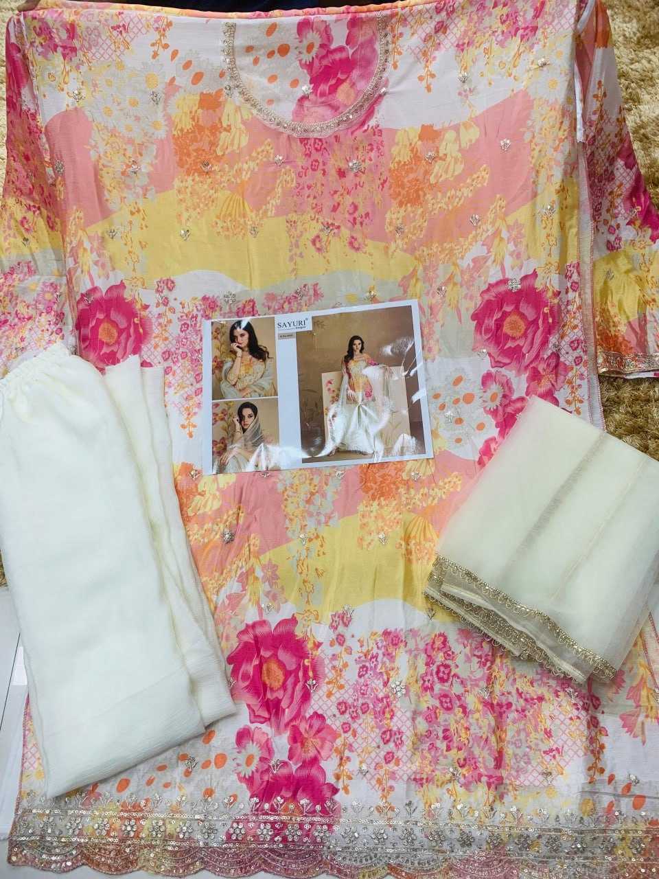Ynf Chinon Silk KESH504 5538 Suits & Dresses Wedding Collections Festive Collections Wholesale Printed Suits Embroidery Suits Ladies Silk Suit Manufacturer