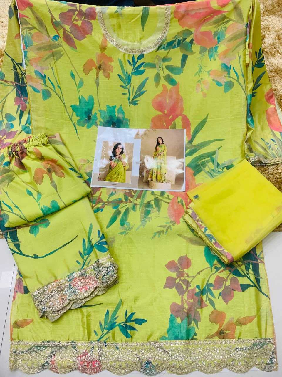 Ynf Chinon Silk KESH504 5538 Suits & Dresses Wedding Collections Festive Collections Wholesale Printed Suits Embroidery Suits Ladies Silk Suit Manufacturer