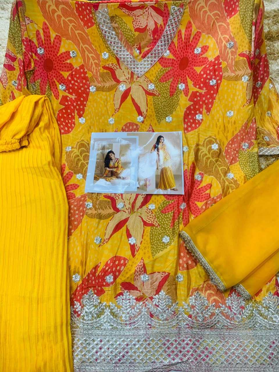 Ynf Chinon Silk KESH504 5538 Suits & Dresses Wedding Collections Festive Collections Wholesale Printed Suits Embroidery Suits Ladies Silk Suit Manufacturer