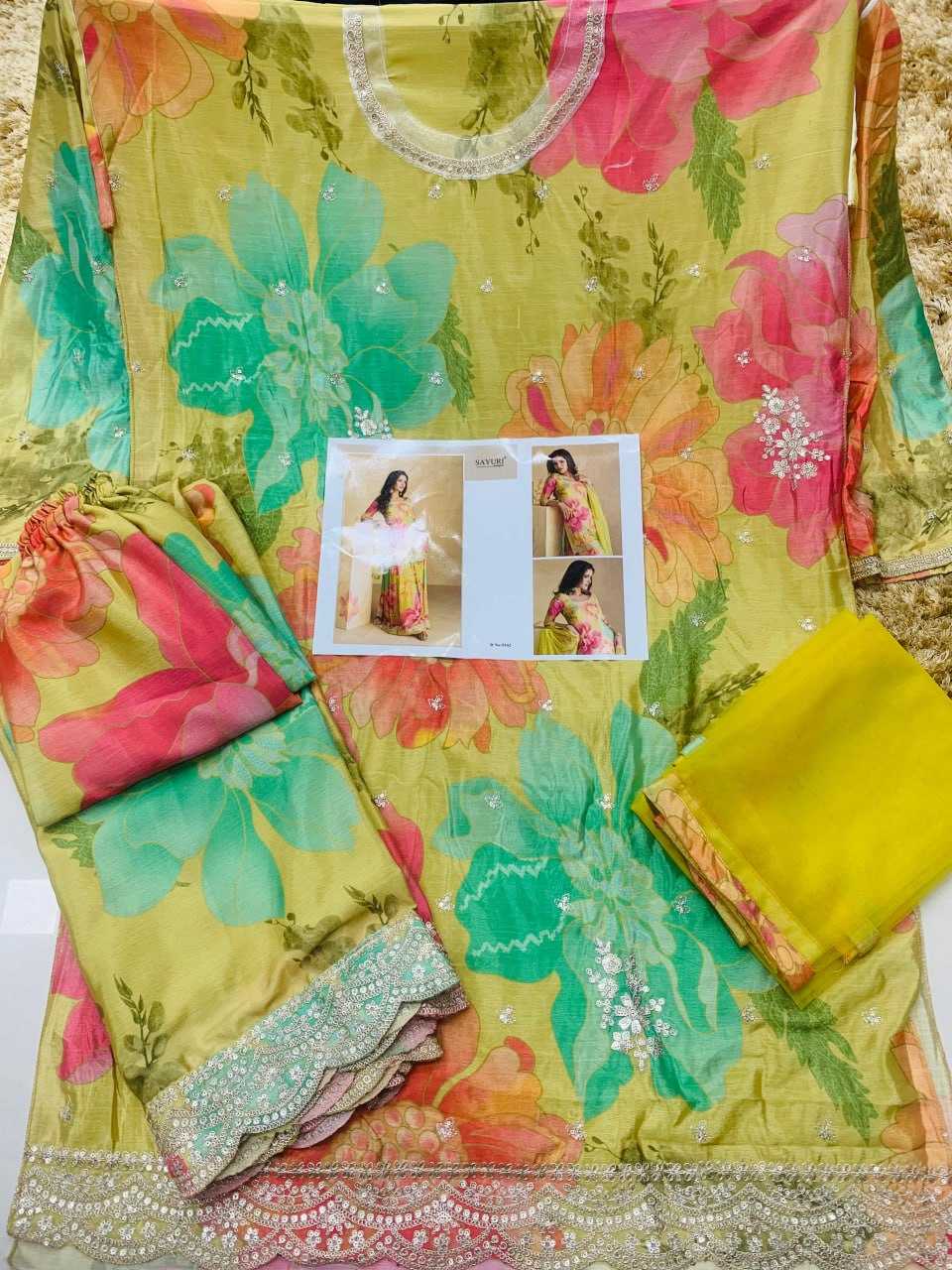 Ynf Chinon Silk KESH504 5538 Suits & Dresses Wedding Collections Festive Collections Wholesale Printed Suits Embroidery Suits Ladies Silk Suit Manufacturer