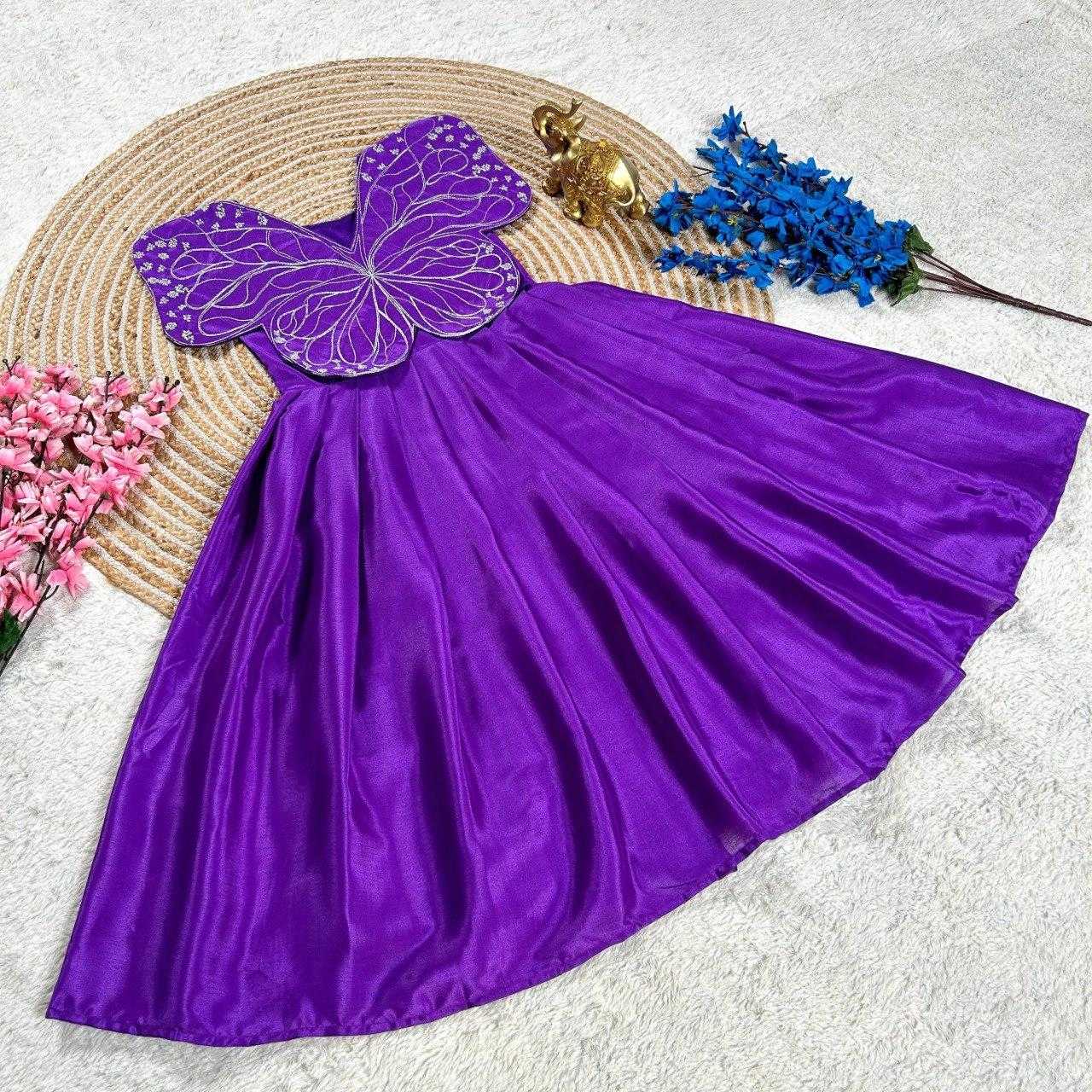 Ynf Chinon Silk KESH505 333 Kids Wear Wholesale Kids Gown Kids Ethnic Gowns Manufacturer