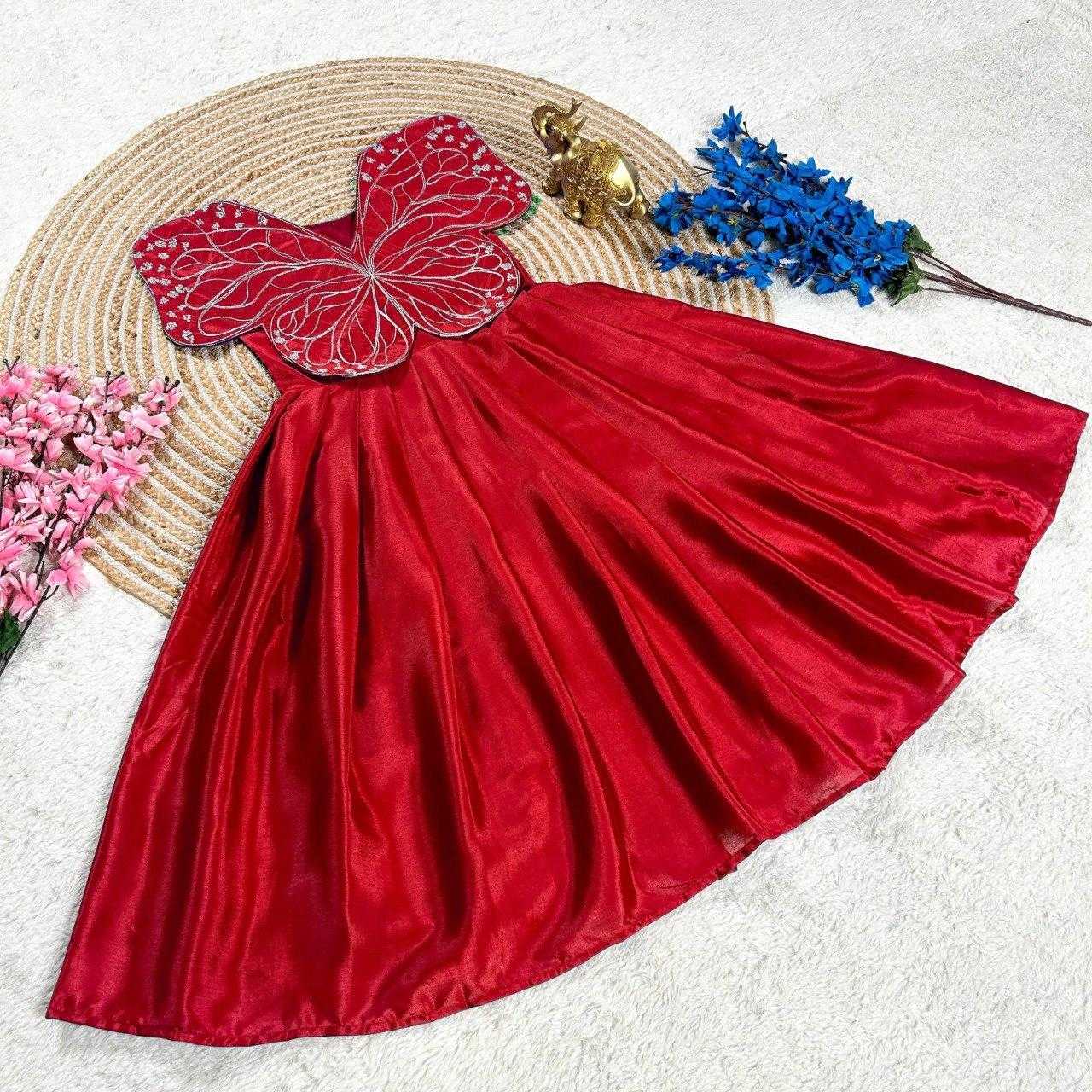 Ynf Chinon Silk KESH505 338 Kids Wear Wholesale Kids Gown Kids Ethnic Gowns Manufacturer