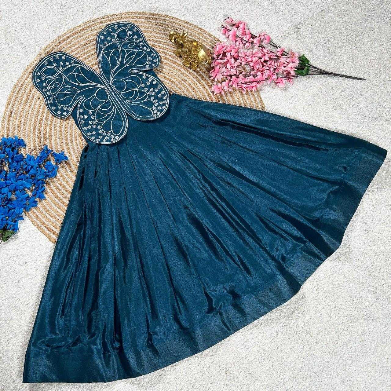 Ynf Chinon Silk KESH505 338 Kids Wear Wholesale Kids Gown Kids Ethnic Gowns Manufacturer