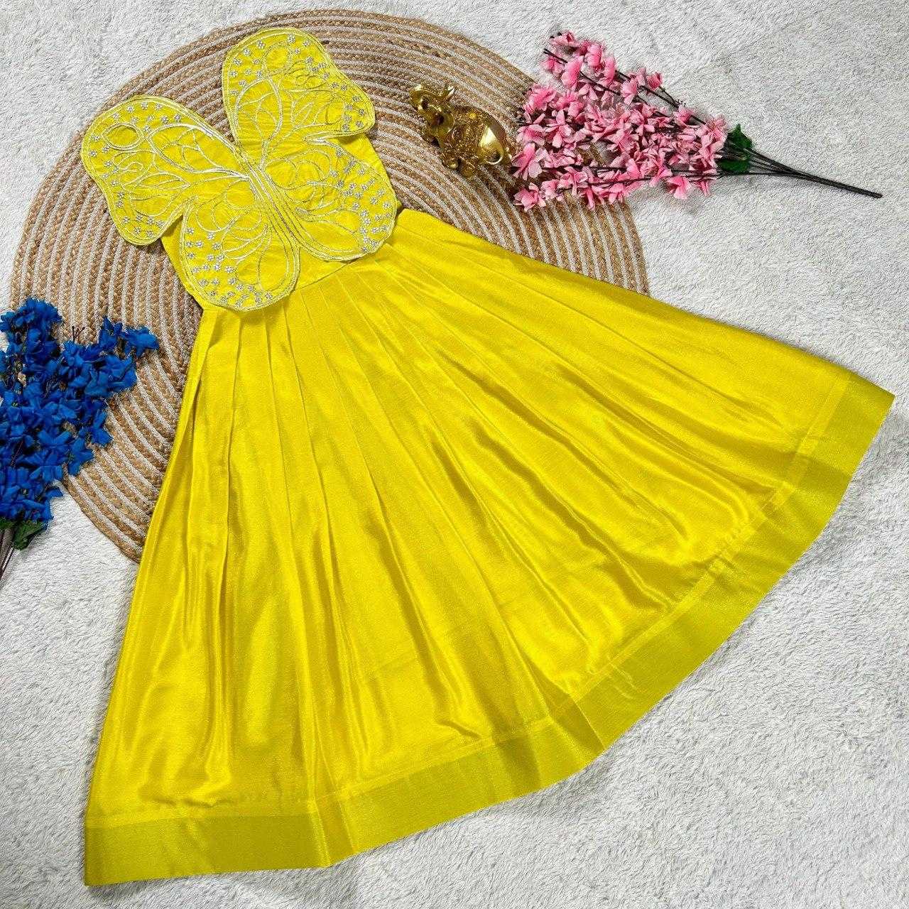 Ynf Chinon Silk KESH505 338 Kids Wear Wholesale Kids Gown Kids Ethnic Gowns Manufacturer