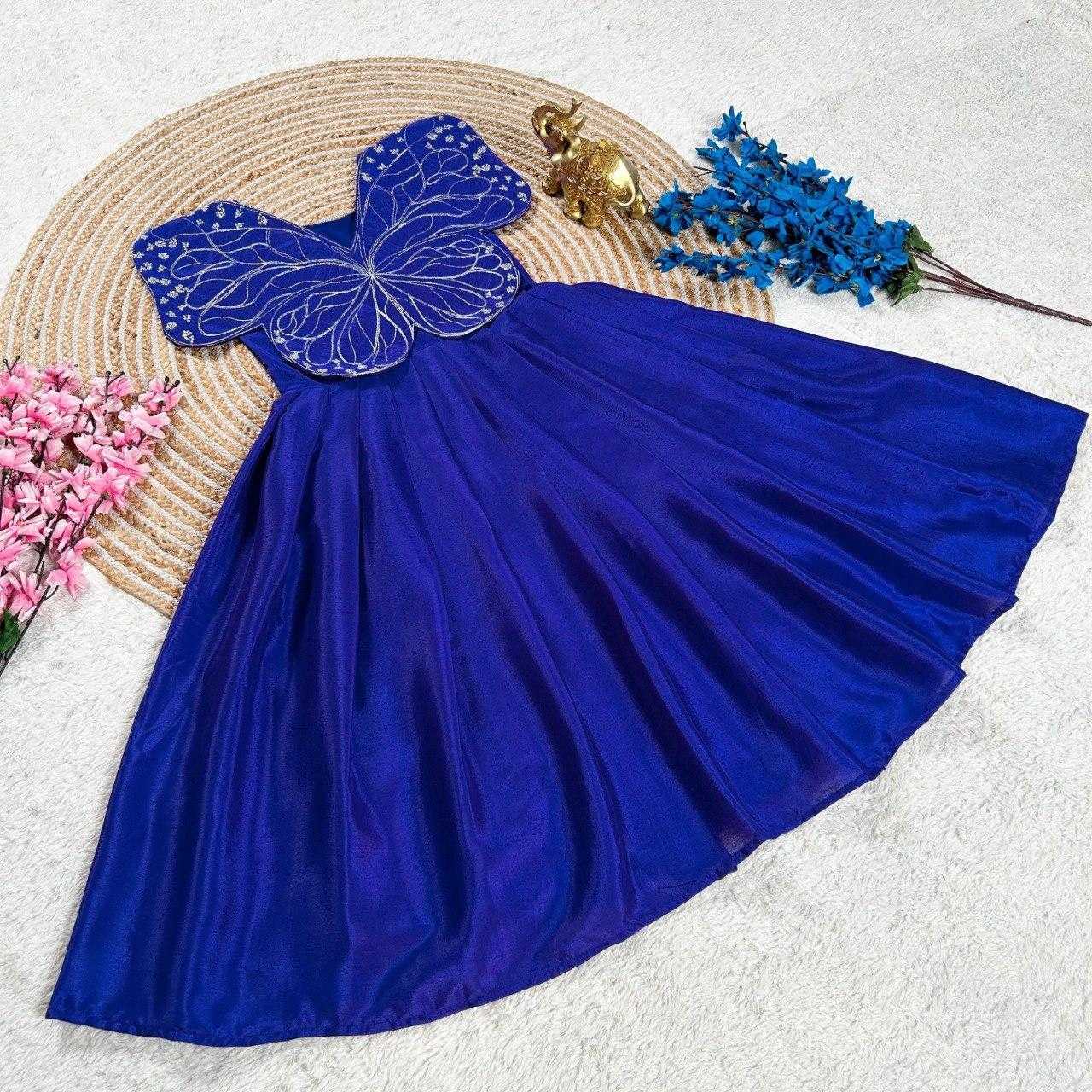 Ynf Chinon Silk KESH505 338 Kids Wear Wholesale Kids Gown Kids Ethnic Gowns Manufacturer