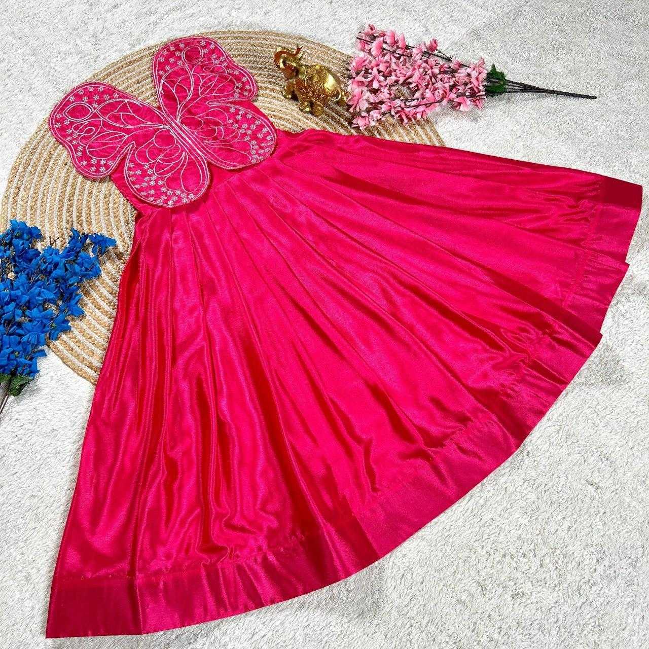 Ynf Chinon Silk KESH505 338 Kids Wear Wholesale Kids Gown Kids Ethnic Gowns Manufacturer