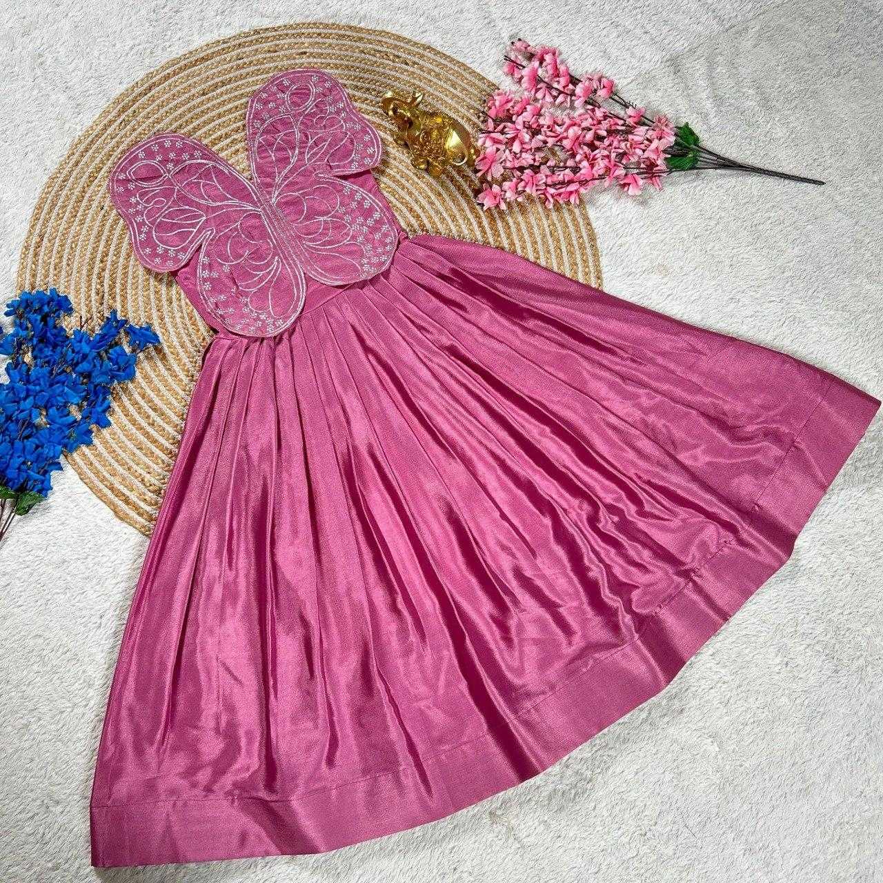 Ynf Chinon Silk KESH505 338 Kids Wear Wholesale Kids Gown Kids Ethnic Gowns Manufacturer