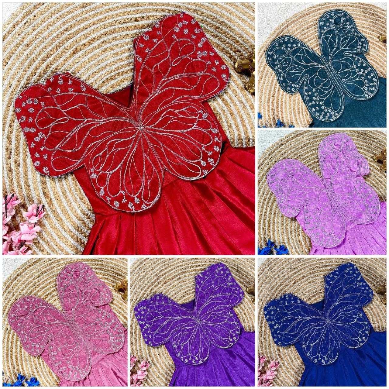 Ynf Chinon Silk KESH505 338 Kids Wear Wholesale Kids Gown Kids Ethnic Gowns Manufacturer