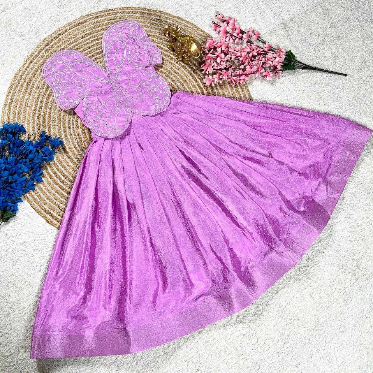Ynf Chinon Silk KESH505 338 Kids Wear Wholesale Kids Gown Kids Ethnic Gowns Manufacturer