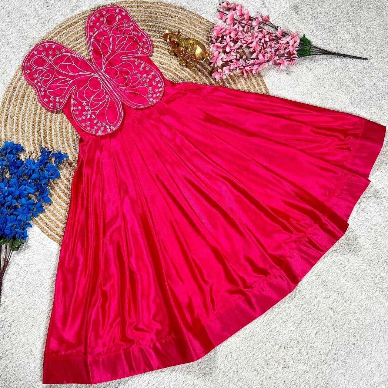 Ynf Chinon Silk KESH505 338 Kids Wear Wholesale Kids Gown Kids Ethnic Gowns Manufacturer