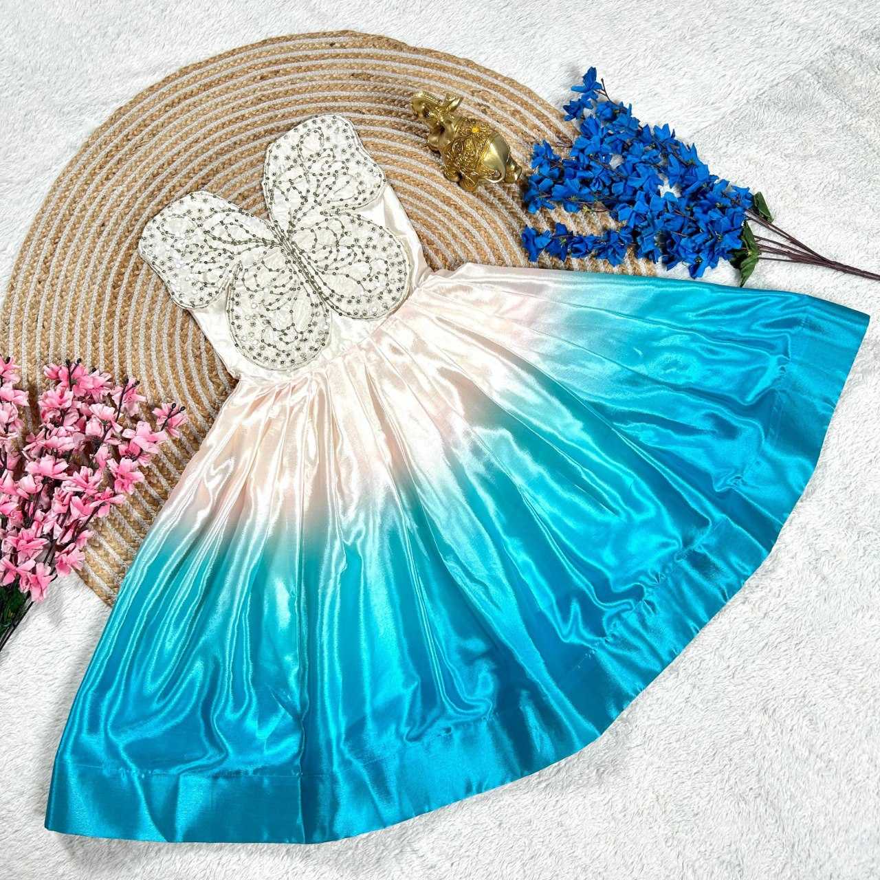 Ynf Chinon Silk KESH505 341 Kids Wear Wholesale Kids Gown Kids Frocks Kids Party Wear Ethnic Manufacturer