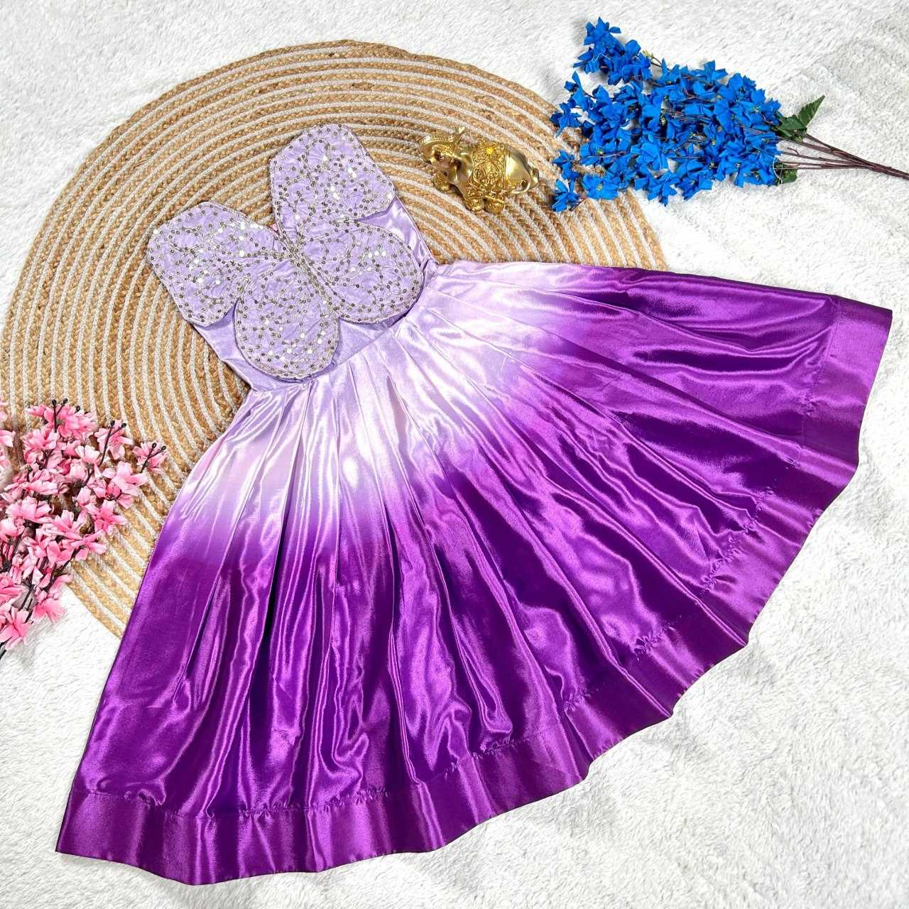 Ynf Chinon Silk KESH505 341 Kids Wear Wholesale Kids Gown Kids Frocks Kids Party Wear Ethnic Manufacturer