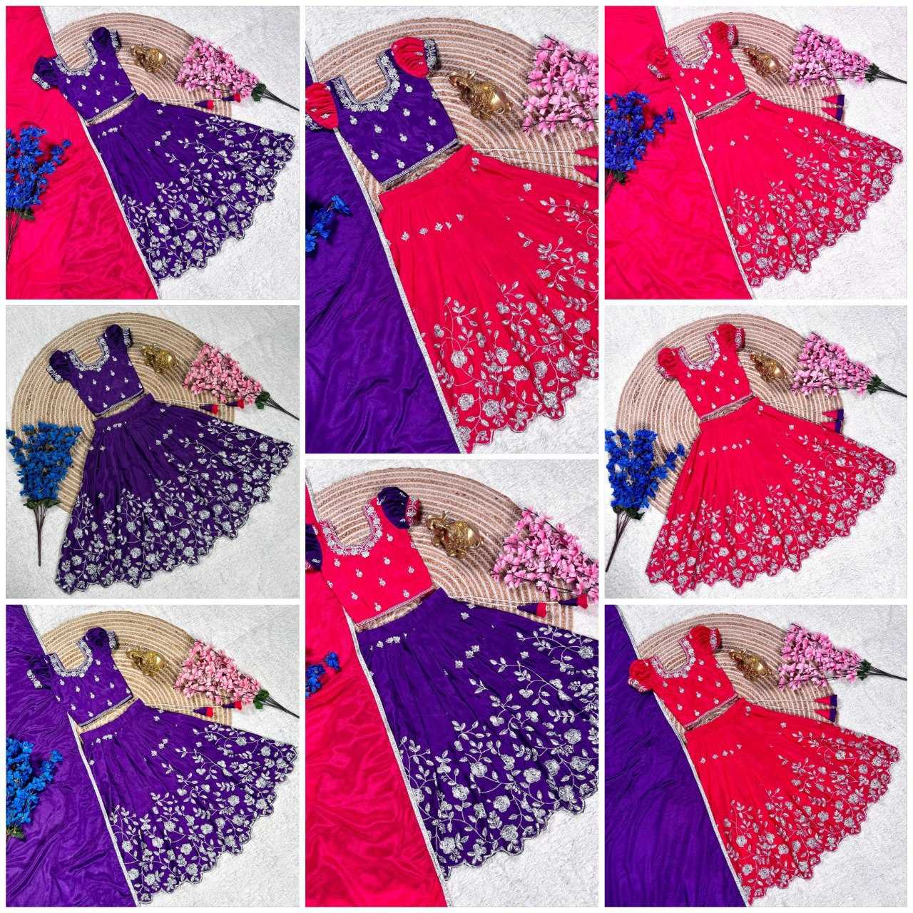 Ynf Chinon Silk KESH505 347 Kids Wear Wholesale Kids Lehenga Kids Lehenga Choli Manufacturer