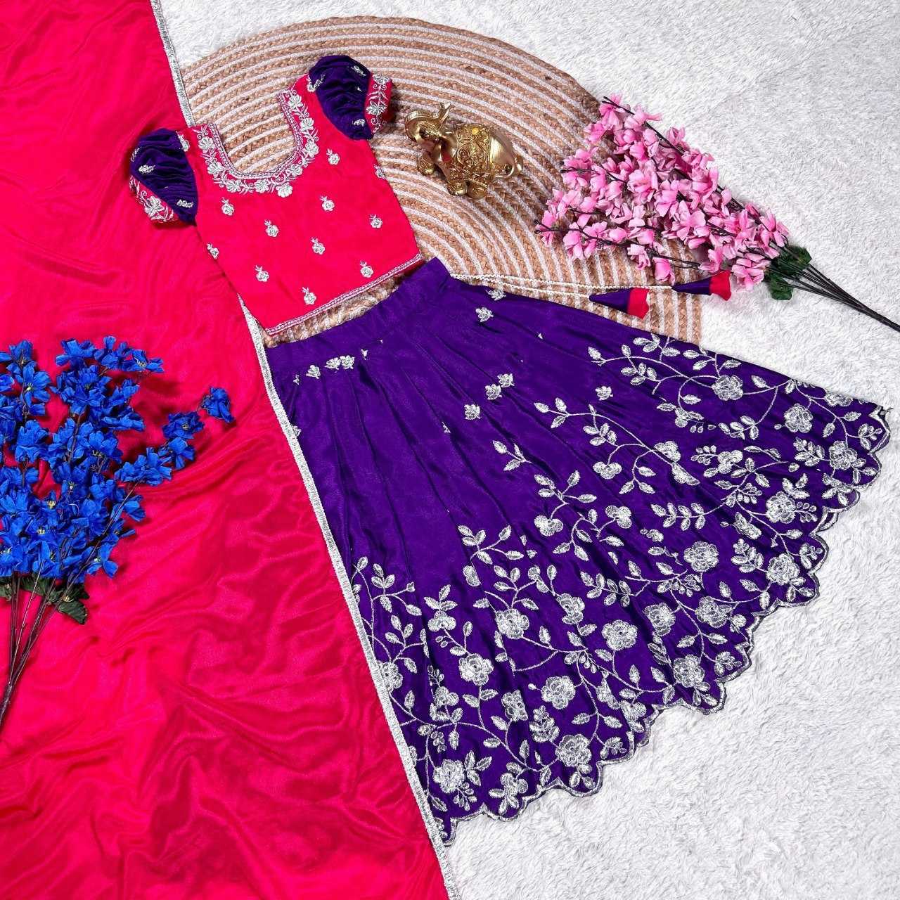 Ynf Chinon Silk KESH505 347 Kids Wear Wholesale Kids Lehenga Kids Lehenga Choli Manufacturer