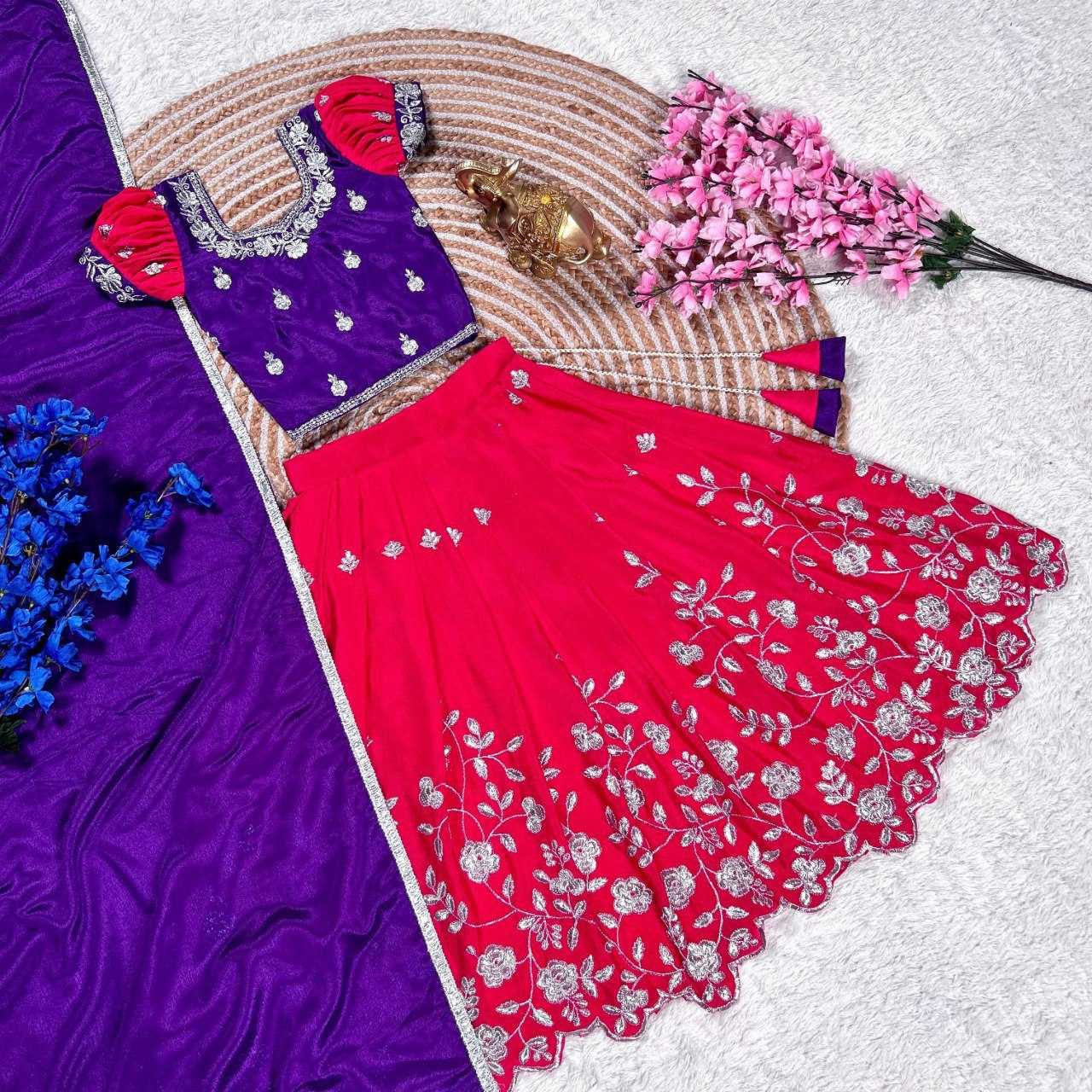 Ynf Chinon Silk KESH505 347 Kids Wear Wholesale Kids Lehenga Kids Lehenga Choli Manufacturer