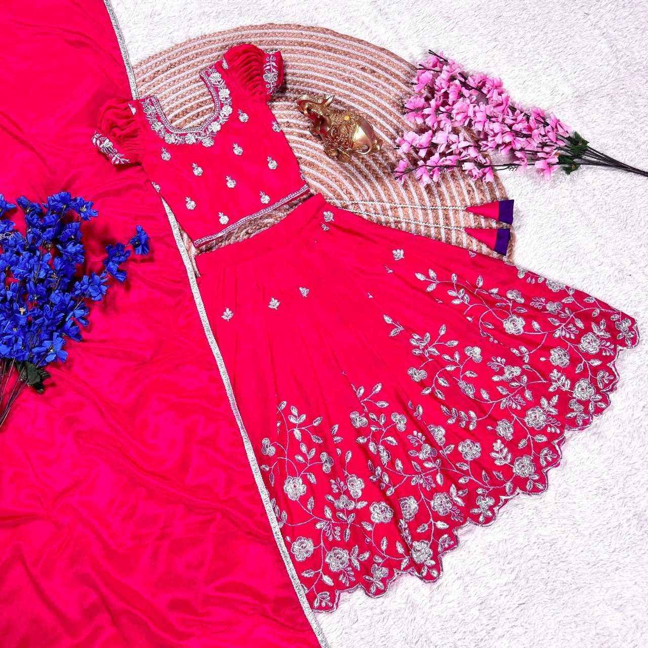 Ynf Chinon Silk KESH505 347 Kids Wear Wholesale Kids Lehenga Kids Lehenga Choli Manufacturer