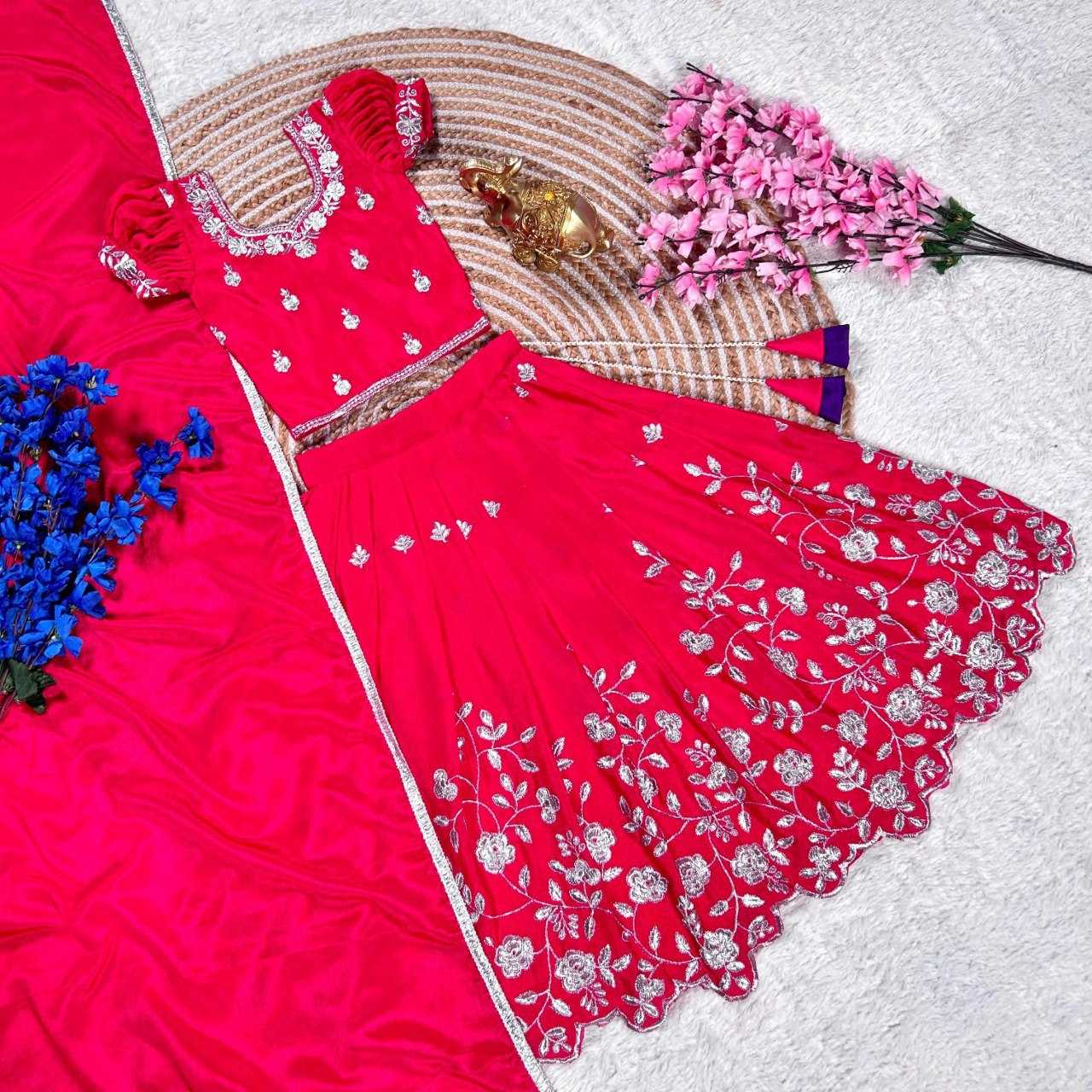 Ynf Chinon Silk KESH505 347 Kids Wear Wholesale Kids Lehenga Kids Lehenga Choli Manufacturer