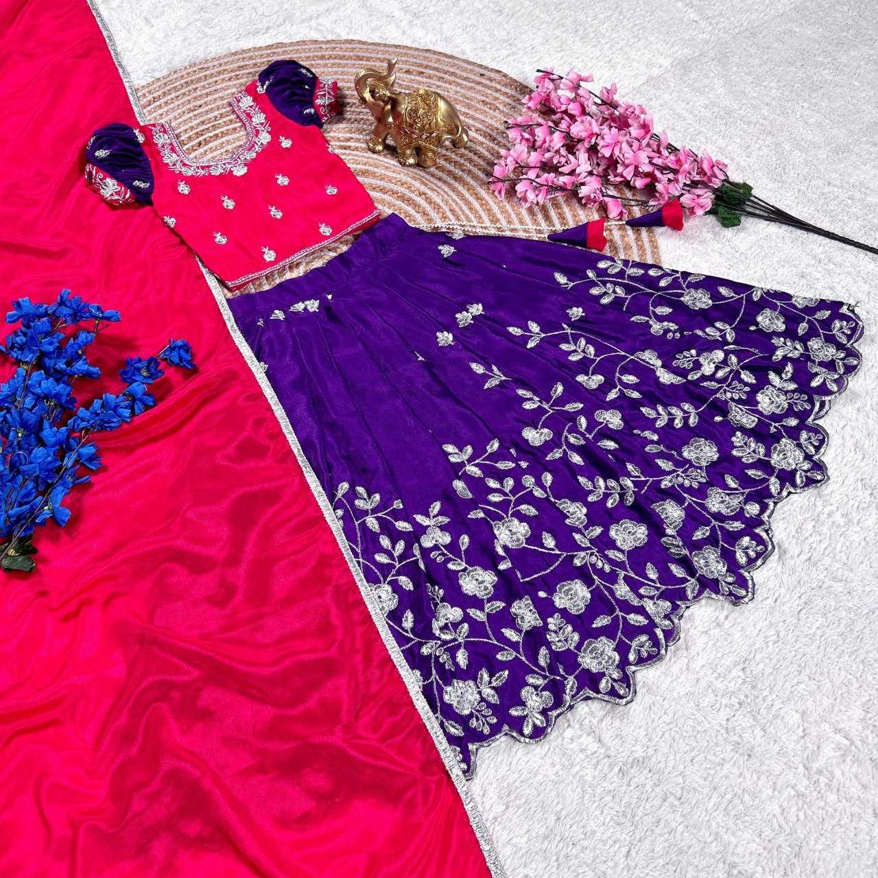 Ynf Chinon Silk KESH505 347 Kids Wear Wholesale Kids Lehenga Kids Lehenga Choli Manufacturer
