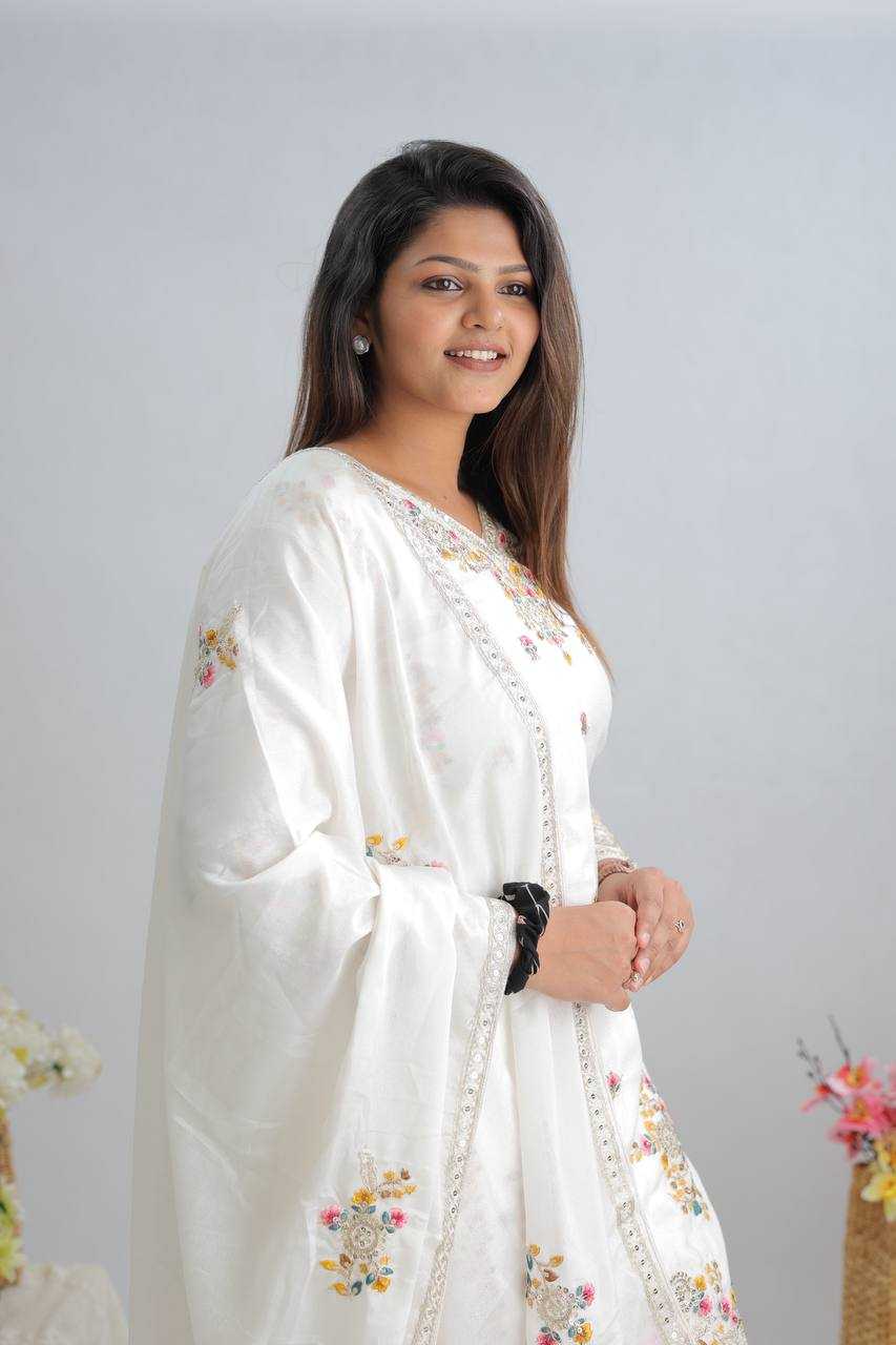 Ynf Chinon Silk KESH506 1151 Suits & Dresses Wedding Collections Festive Collections Wholesale Sharara Salwar Suits Embroidery Suits Ladies Silk Suit Manufacturer