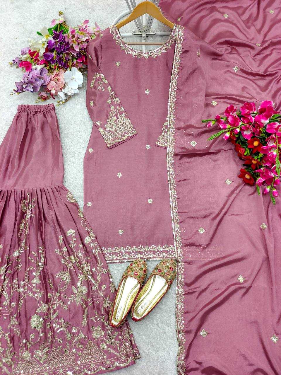 Ynf Chinon Silk KESH506 1168 Suits & Dresses Wholesale Ladies Suits Embroidery Suits Designer Suits Manufacturer