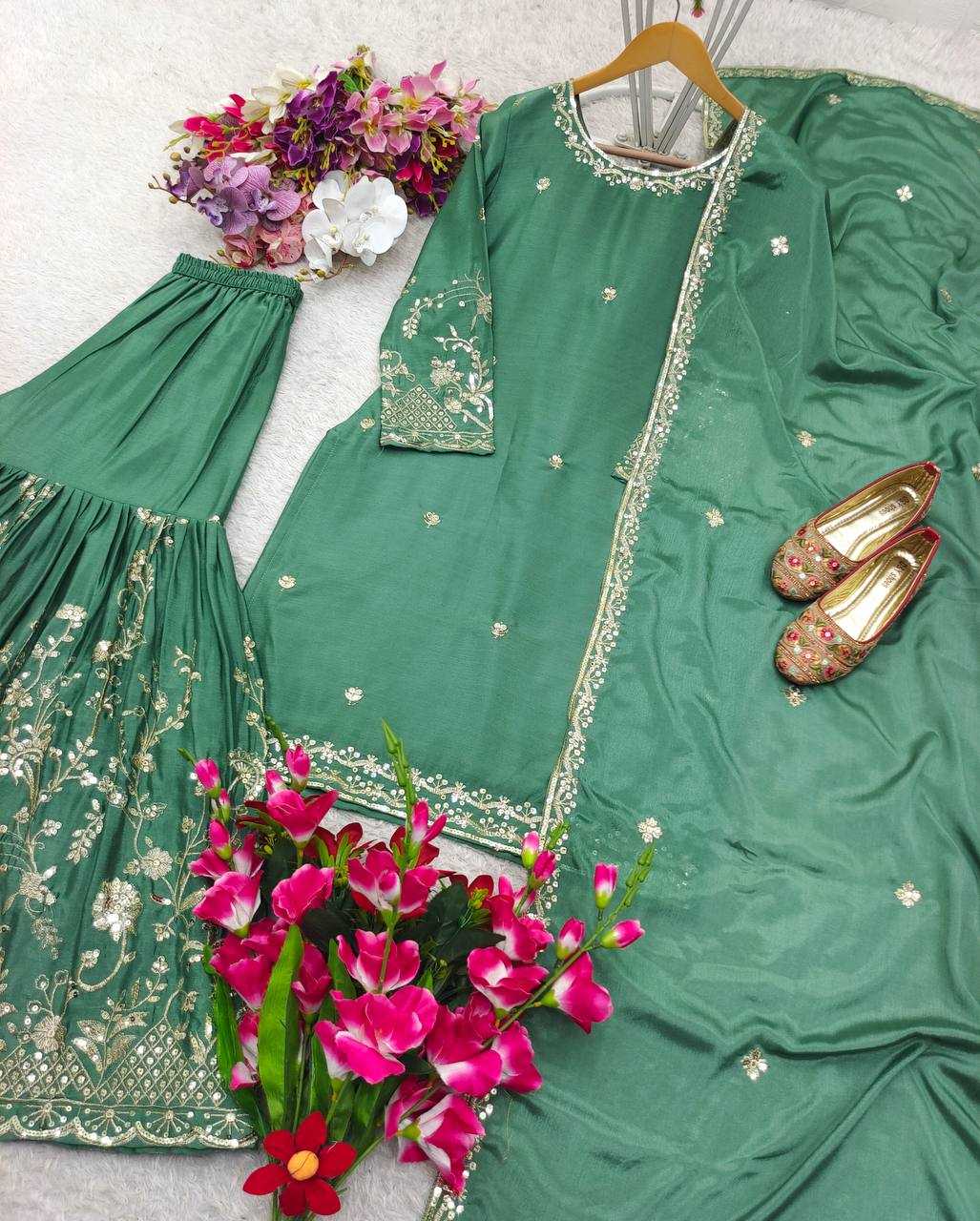 Ynf Chinon Silk KESH506 1168 Suits & Dresses Wholesale Ladies Suits Embroidery Suits Designer Suits Manufacturer