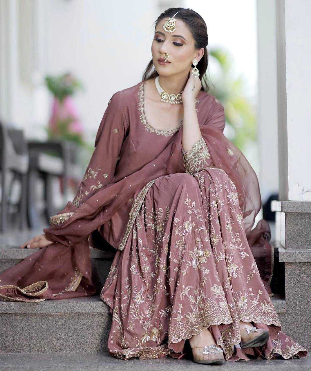 Ynf Chinon Silk KESH506 1168 Suits & Dresses Wholesale Ladies Suits Embroidery Suits Designer Suits Manufacturer
