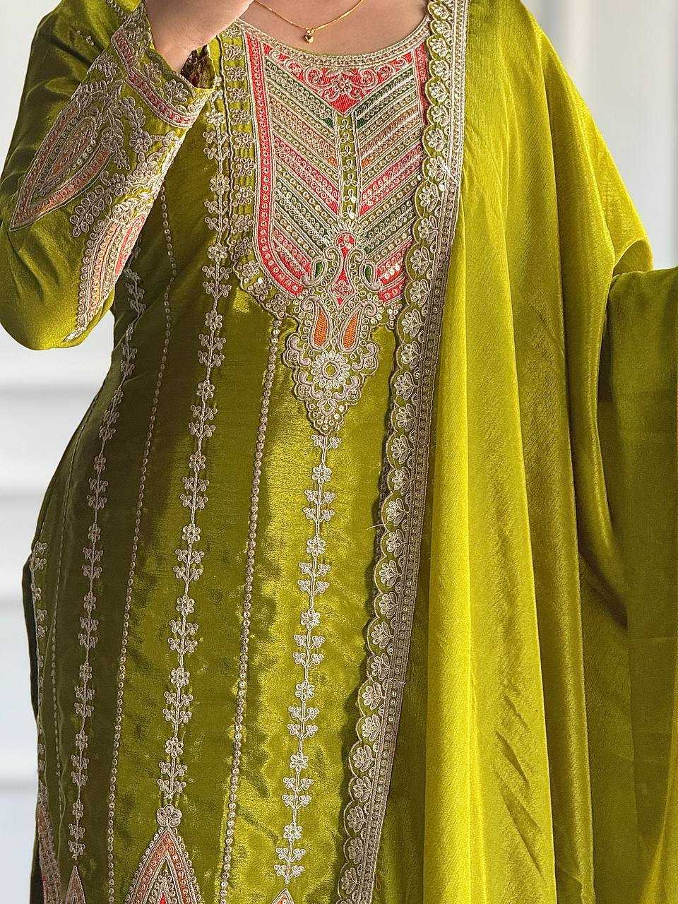Ynf Chinon Silk KESH506 1170 Suits & Dresses Wholesale Ladies Suits Embroidery Suits Designer Suits Manufacturer