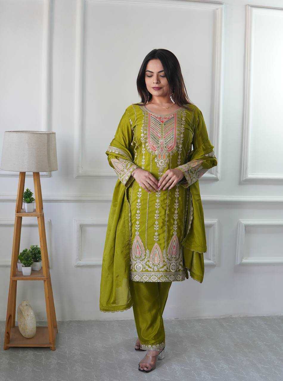 Ynf Chinon Silk KESH506 1170 Suits & Dresses Wholesale Ladies Suits Embroidery Suits Designer Suits Manufacturer