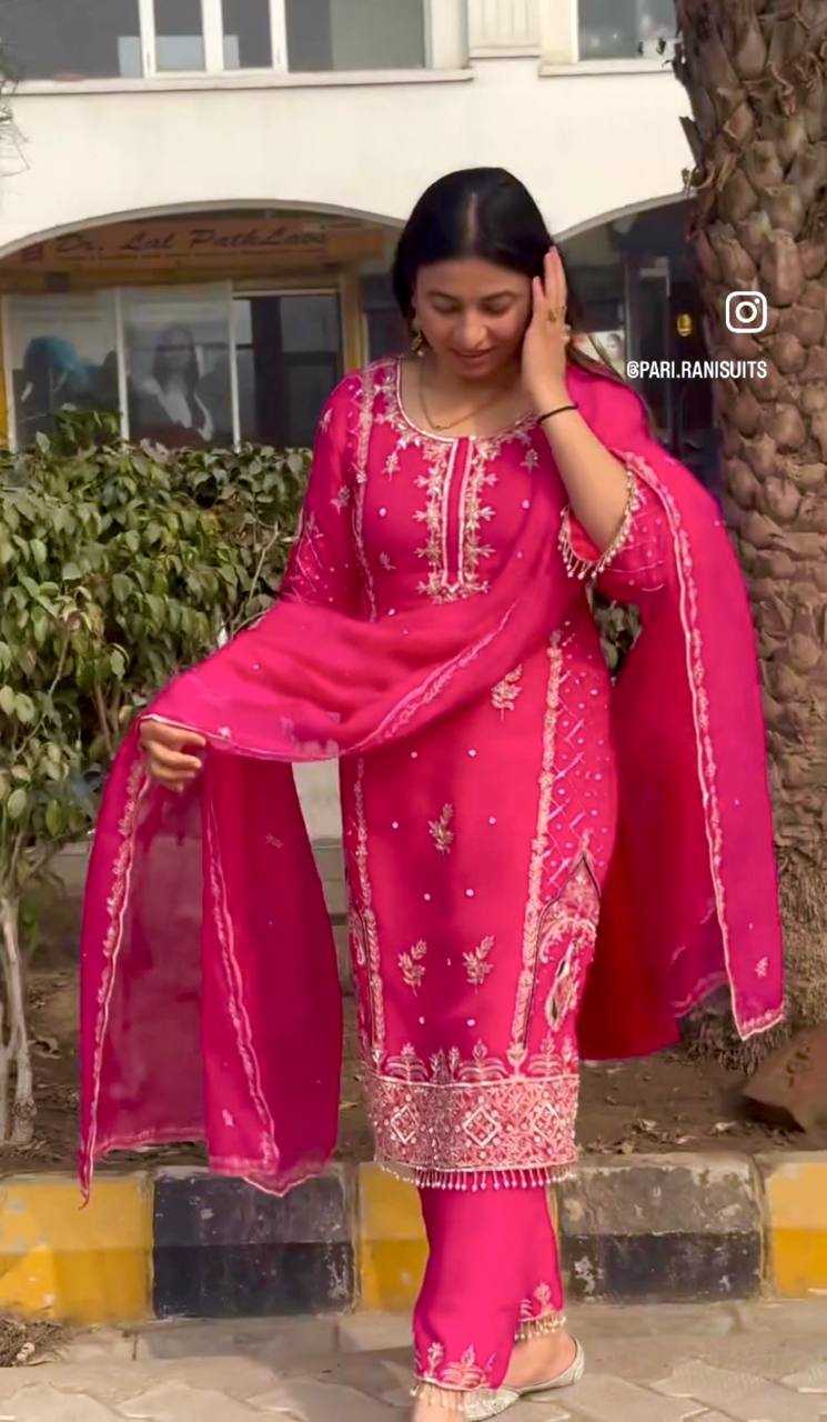 Ynf Chinon Silk KESH506 1173 Suits & Dresses Wholesale Ladies Suits Embroidery Suits Designer Suits Manufacturer