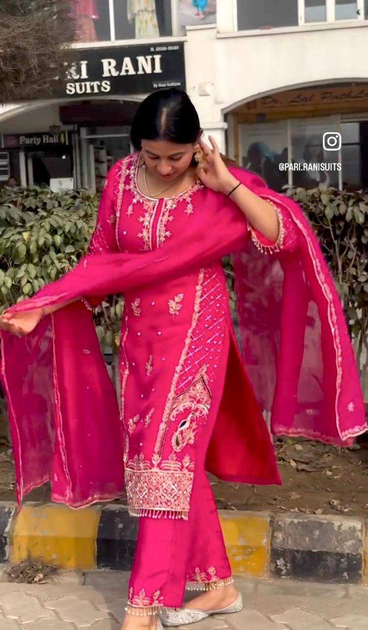 Ynf Chinon Silk KESH506 1173 Suits & Dresses Wholesale Ladies Suits Embroidery Suits Designer Suits Manufacturer