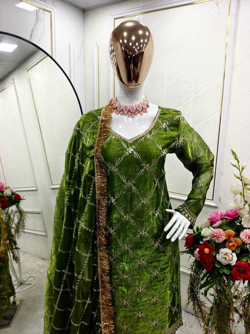 Ynf Chinon Silk KESH506 1175 Suits & Dresses Wholesale Ladies Suits Embroidery Suits Designer Suits Manufacturer