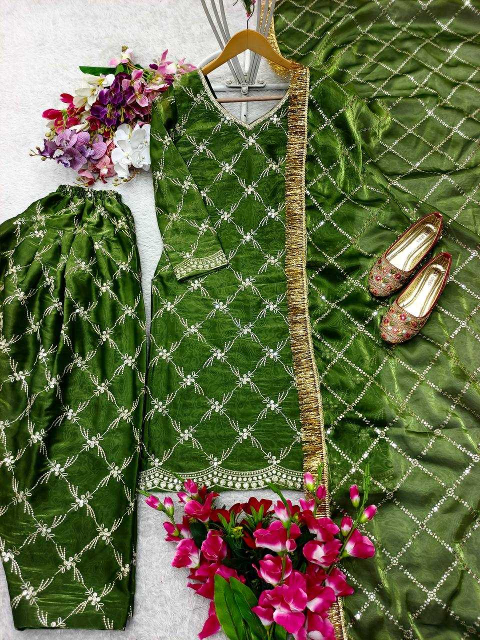 Ynf Chinon Silk KESH506 1175 Suits & Dresses Wholesale Ladies Suits Embroidery Suits Designer Suits Manufacturer