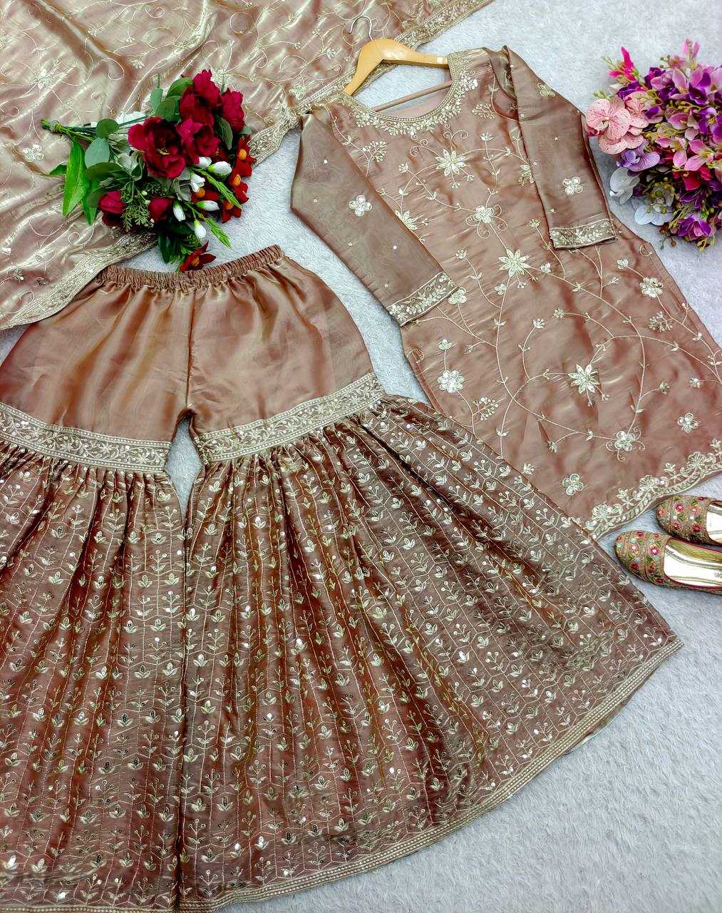 Ynf Chinon Silk KESH506 1177 Suits & Dresses Wholesale Ladies Suits Embroidery Suits Designer Suits Manufacturer
