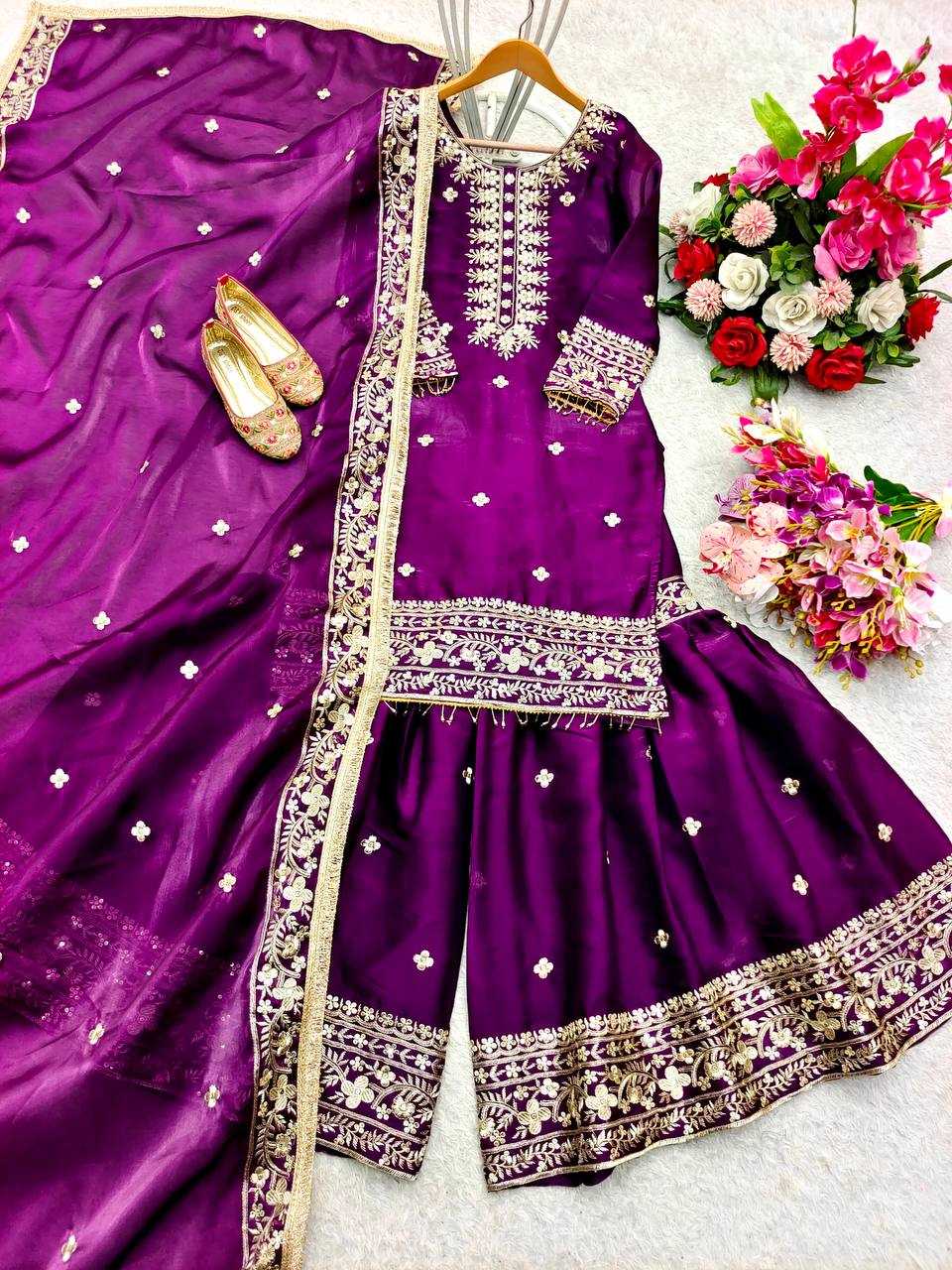 Ynf Chinon Silk KESH506 1196 Suits & Dresses Wholesale Ladies Suits Embroidery Suits Designer Suits Manufacturer