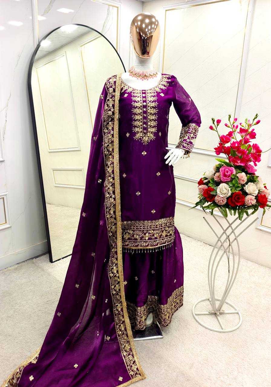 Ynf Chinon Silk KESH506 1196 Suits & Dresses Wholesale Ladies Suits Embroidery Suits Designer Suits Manufacturer