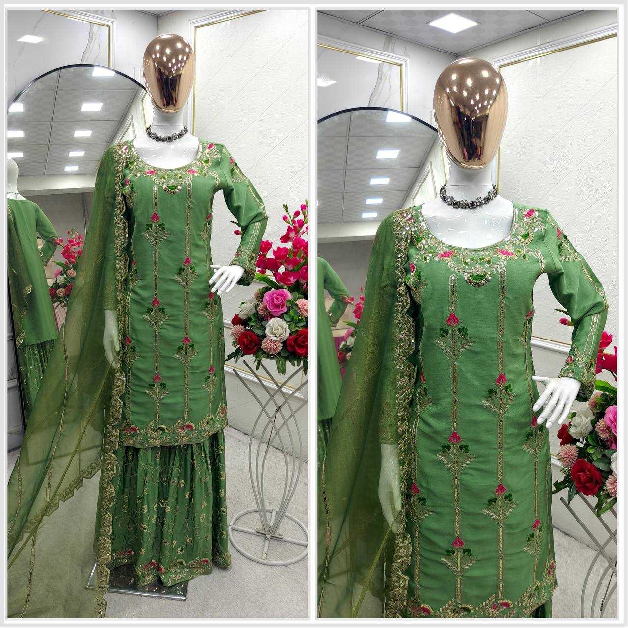 Ynf Chinon Silk KESH506 134 Suits & Dresses Wholesale Ladies Suits Embroidery Suits Designer Suits Manufacturer