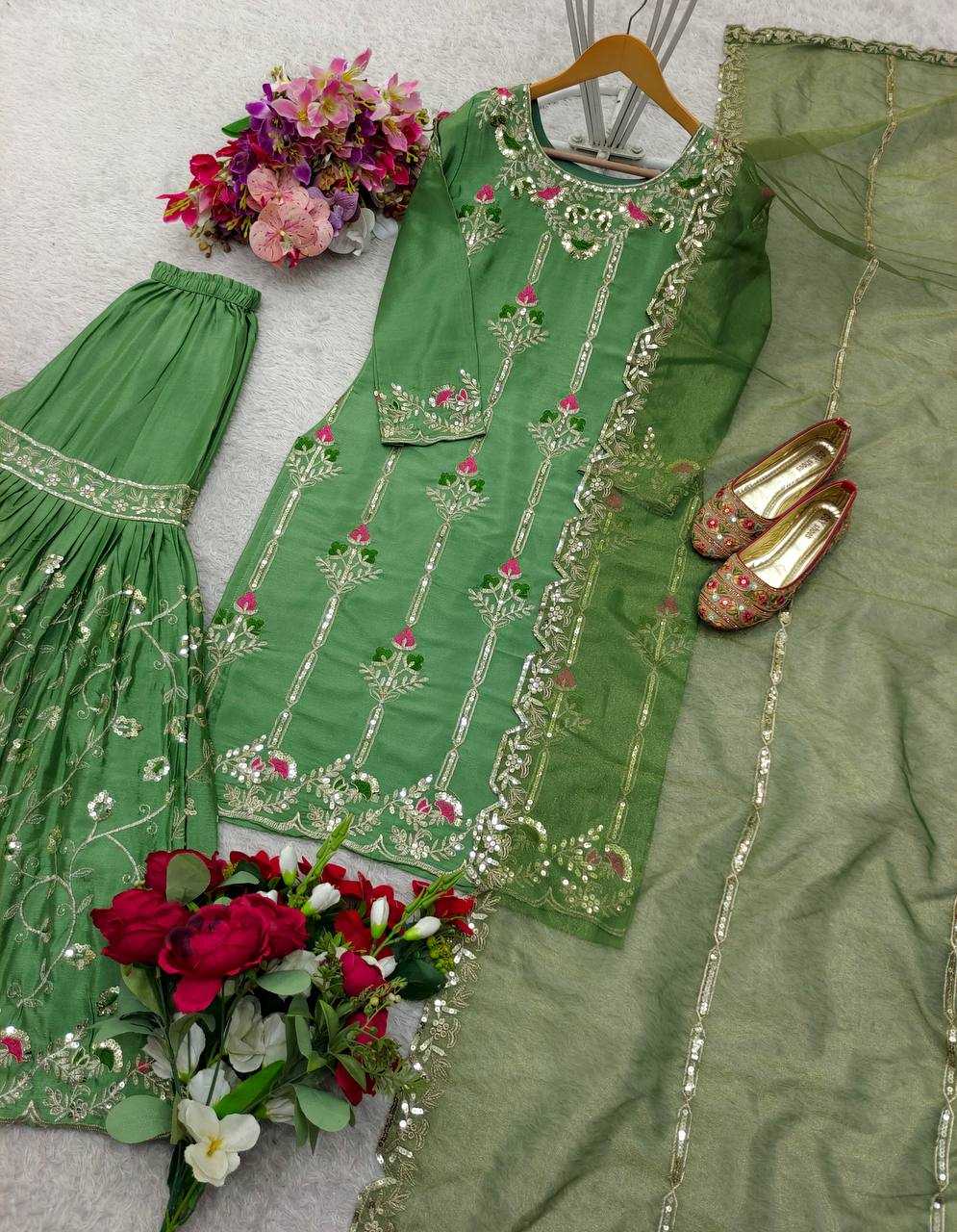 Ynf Chinon Silk KESH506 134 Suits & Dresses Wholesale Ladies Suits Embroidery Suits Designer Suits Manufacturer