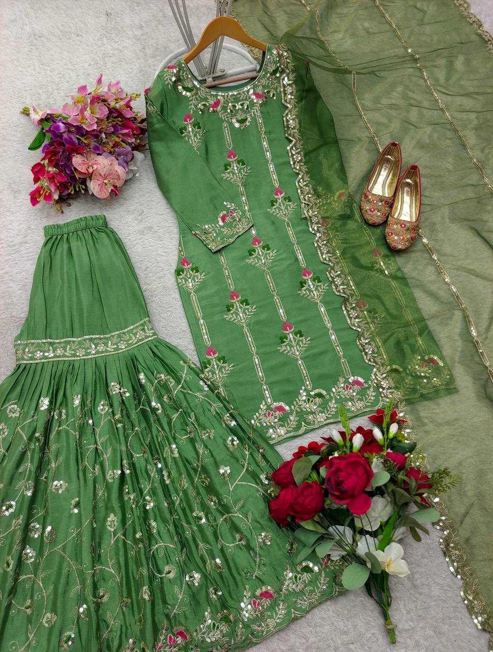 Ynf Chinon Silk KESH506 134 Suits & Dresses Wholesale Ladies Suits Embroidery Suits Designer Suits Manufacturer
