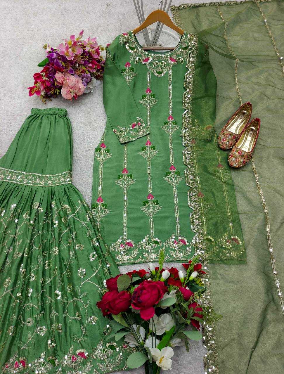 Ynf Chinon Silk KESH506 134 Suits & Dresses Wholesale Ladies Suits Embroidery Suits Designer Suits Manufacturer